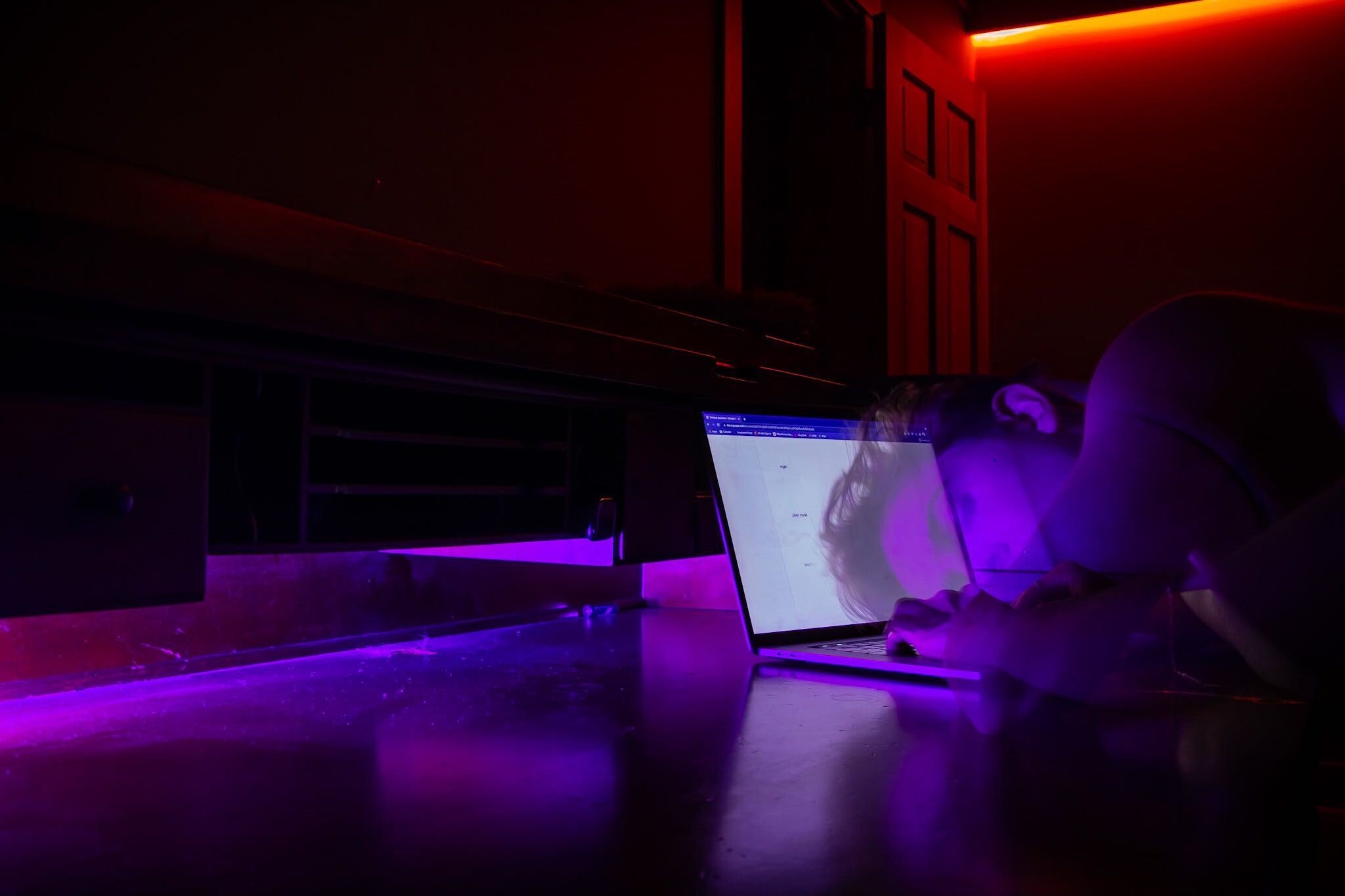 Julian Mudd at a computer